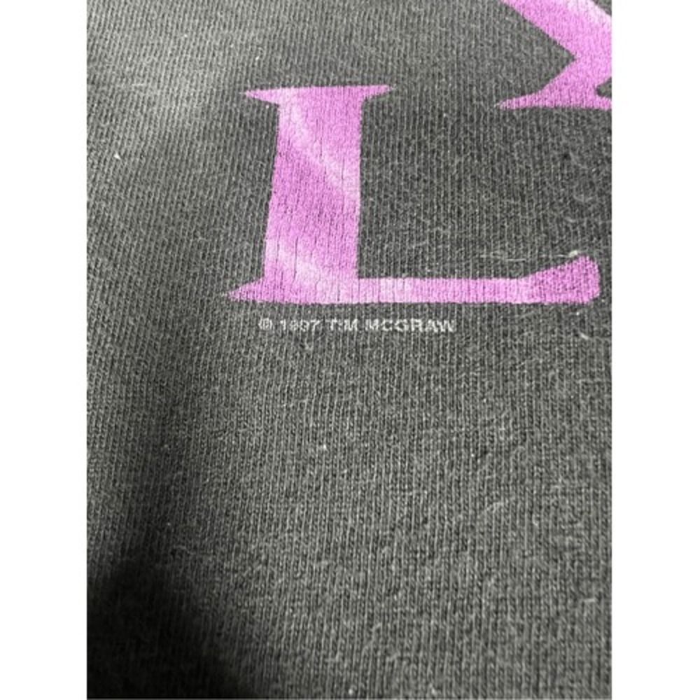 Vintage Y2K, Tim McGrath, men's‎ black T-shirt, size L - Picture 7 of 8
